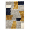 Multicolored abstract area rug soft pile 160 x 230 x 1cm for living room